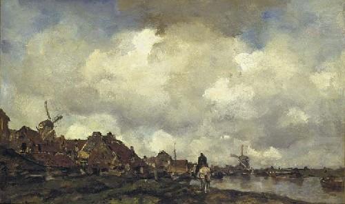 Maris, Jacob Village near Schiedam china oil painting image